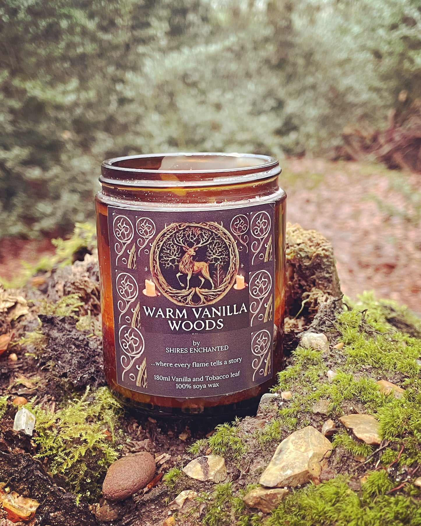 Warm Vanilla Wood Candle